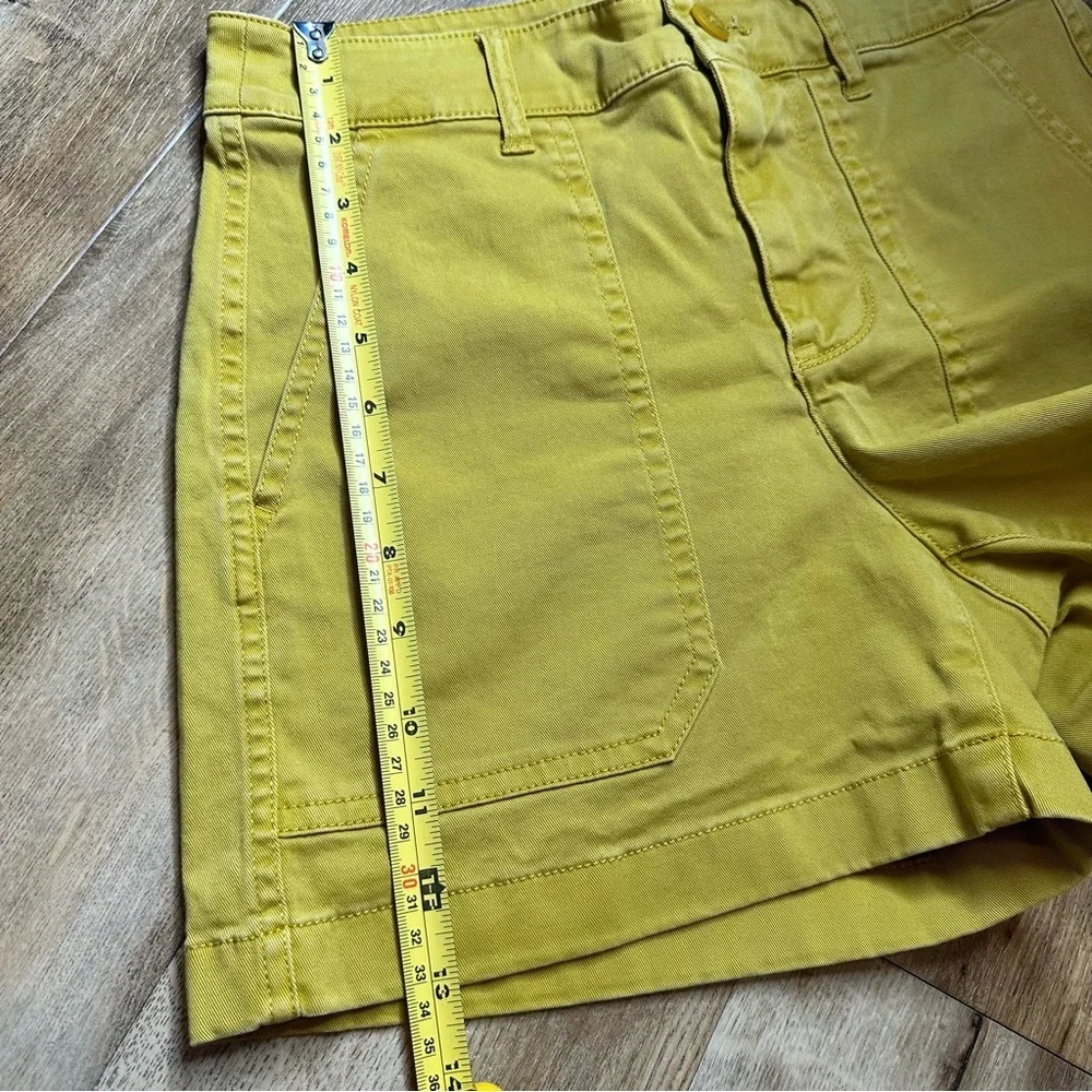 J. Crew Yellow Shorts Chino Style BF389 Size 0